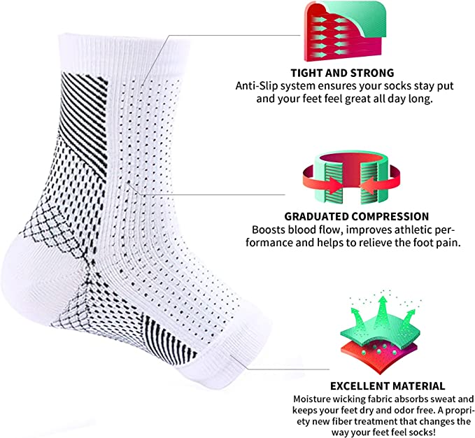 QBI Fast Pain Relief Compression Socks (Buy 1 Get 1 Free)