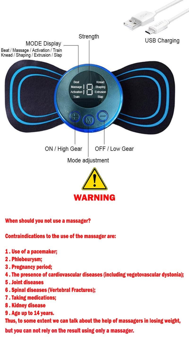 Mini Butterfly Massager - Device for relieving muscle pain